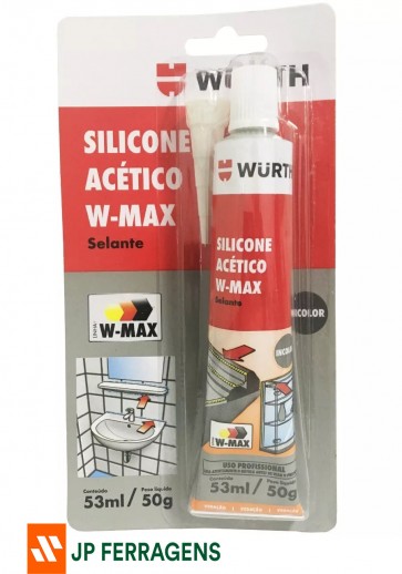 SILICONE ACETIVO INCOLOR W-MAX 50 G WURTH