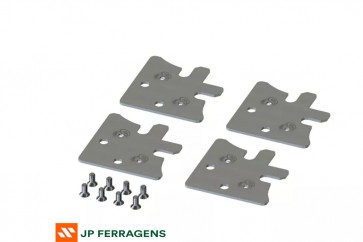 ESQ-041/7975 KIT ESQUADRETA 41MM PARA PORTA DE VIDRO ROMETAL