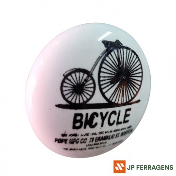 PUXADOR PORTA CERAMICA BICYCLE DC273 4X4X1,5 CM* REF 061103