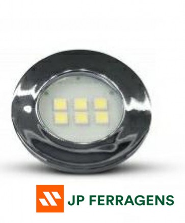 E515.C LUMINARIA CIRCULAR 6 LEDS 6000K CROMADA