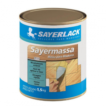 MASSA PARA CALAFETAR 1,5KG - IMBUIA- SAYERLACK