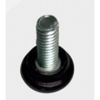SAPATA NIVELADORA  50MM BASE PRETA COM BUCHA ARREDONDADA PRETA 0050