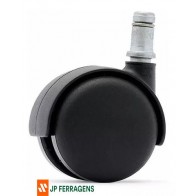 RODIZIO NYLON PRETO COM PINO S/ FREIO 50M C/ANEL 40KG TR-1047