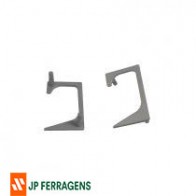 KIT PONTEIRA VAZADA PE-175/190  DIR E ESQ ANODIZADO ROMETAL