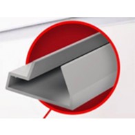 PERFIL PARA MDF CANALETADO NOBRE.454.2 ANODIZADO 2,75 METROS PERFINOBRE