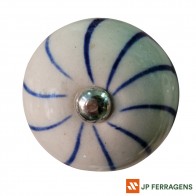 PUXADOR PORTA CERAMICA 8001 4X4X4CM * REF 003076