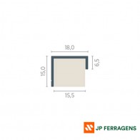 RM-123 PERFIL TESTEIRO BRONZE CLARO 3 MT ROMETAL