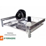 8417- ESCORREDOR GAVETA CR MOD 600BDJ INOX