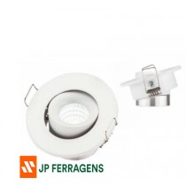 LUMINARIA LED REDONDA DIRECIONAVEL 3W-250LM ACAB BRANCO LUZ BRANCA RENNA