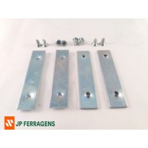 ESQ-010 KIT ESQUADRETA PARA UNIAO DE PERFIL ZINCADO ROMETAL