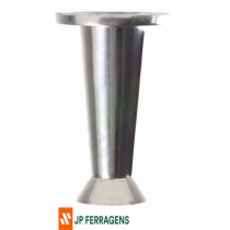 PE REGULAVEL CONICO DE ALUMINIO POLIDO - 15CM