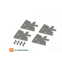 ESQ-041/7975 KIT ESQUADRETA 41MM PARA PORTA DE VIDRO ROMETAL